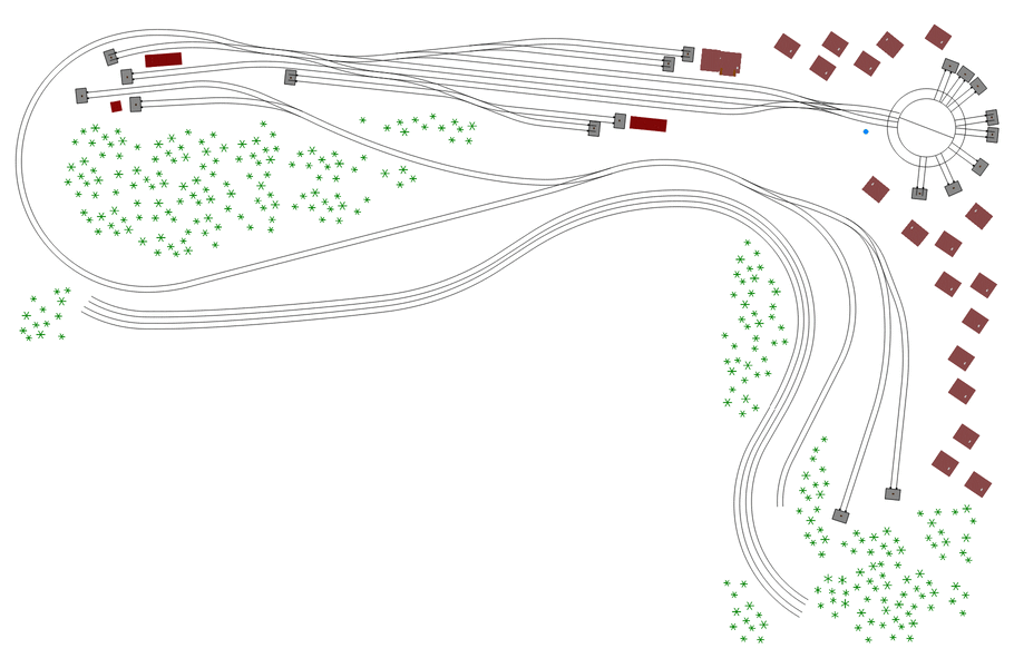 Gleisplan Arltona Kopfbahnhof Spur N
